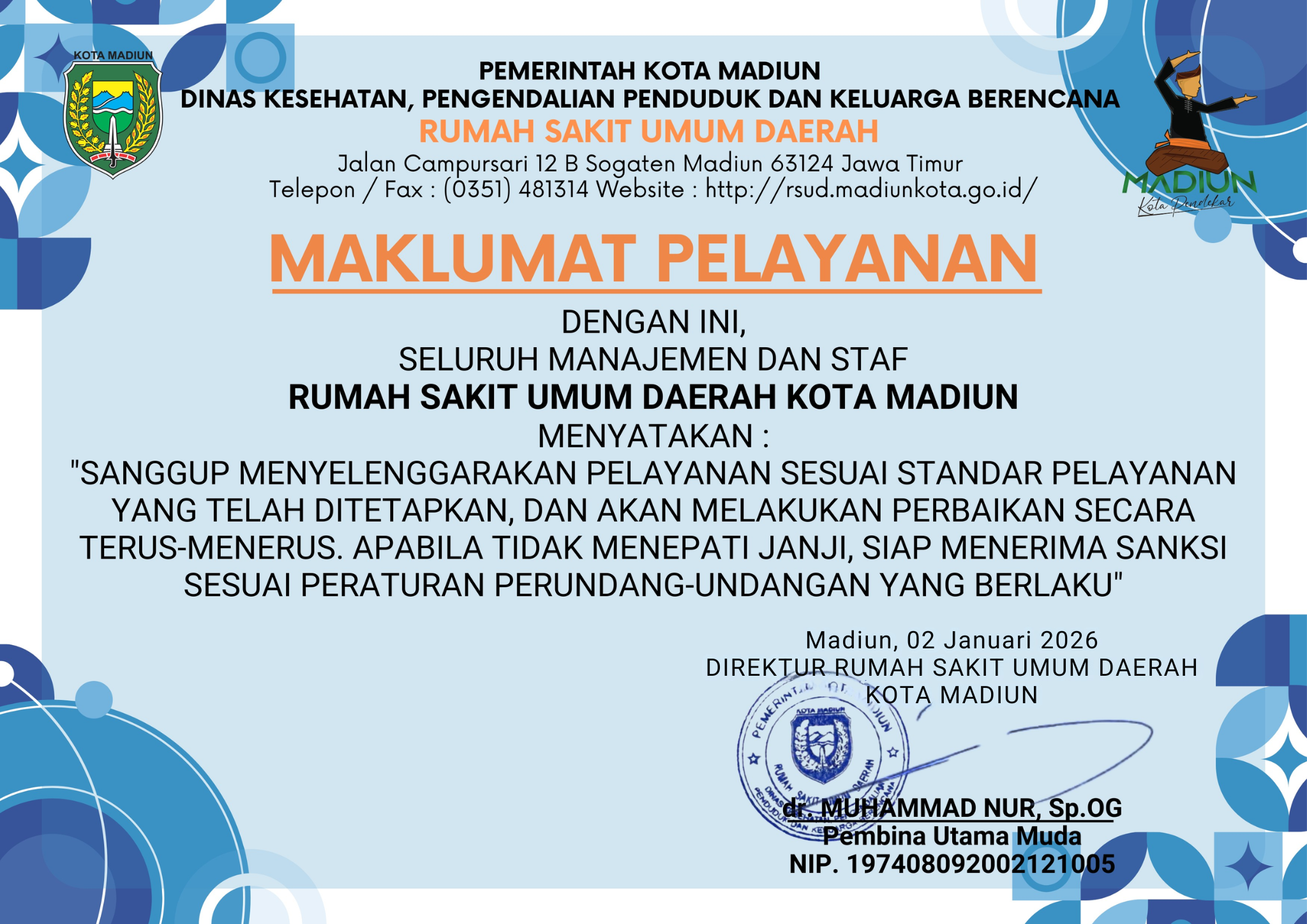 Maklumat Pelayanan
